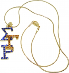 View Buying Options For The Sigma Gamma Rho Overlap Letters Pendant With Necklace