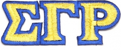 View Buying Options For The Sigma Gamma Rho Small Letter Iron-On Patch Set