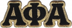 View Buying Options For The Alpha Phi Alpha Small Letter Iron-On Patch Set