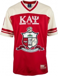 Big Boy Kappa Alpha Psi® Divine 9 Mens Football Jersey Tee [Crimson Red ...