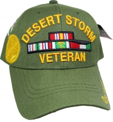 View Buying Options For The Desert Storm Veteran Ribbons With Medal Mens Cap