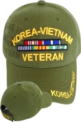 View Buying Options For The Korea-Vietnam War Veteran Ribbon Shadow Mens Cap