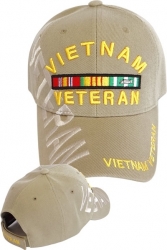 View Buying Options For The Vietnam Veteran Ribbons Text Shadow Mens Cap