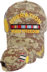 View Buying Options For The Operation Iraqi Freedom Ribbon Medal Mens Cap