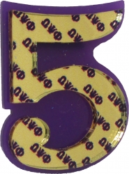 View Buying Options For The Omega Psi Phi Acrylic Line #5 Pin