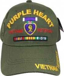 View Buying Options For The Purple Heart Vietnam Veteran Red Letter Shadow Mens Cap