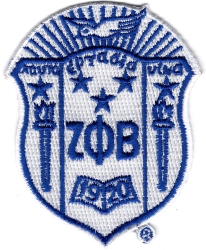 View Product Detials For The Zeta Phi Beta Crest Embroidered Iron-On Patch