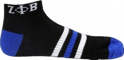 View Buying Options For The Zeta Phi Beta Striped Pair Ladies Ankle Socks