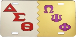 View Buying Options For The Delta Sigma Theta + Omega Psi Phi Split Mirror License Plate