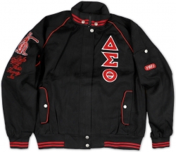 View Buying Options For The Big Boy Delta Sigma Theta Divine 9 S9 Ladies Twill Racing Jacket