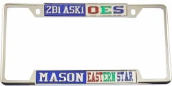 View Buying Options For The Mason - 2B1 ASK1 + Eastern Star Split License Plate Frame