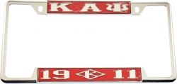 View Buying Options For The Kappa Alpha Psi 1911 K-Diamond License Plate Frame