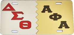 View Buying Options For The Delta Sigma Theta + Alpha Phi Alpha Split Mirror License Plate