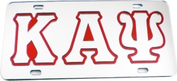 View Buying Options For The Kappa Alpha Psi Outlined Color Mirror License Plate