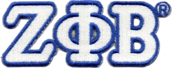 View Buying Options For The Zeta Phi Beta Connected Greek Letter Patch