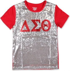 View Product Detials For The Big Boy Delta Sigma Theta Divine 9 S3 Ladies Sequins Tee