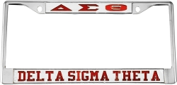 View Buying Options For The Delta Sigma Theta Greek Letters License Plate Frame