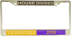 View Buying Options For The Tennessee + James Madison House Divided Split License Plate Frame