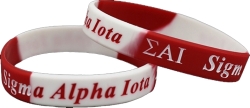 View Buying Options For The Sigma Alpha Iota Color Swirl Silicone Bracelet [Pre-Pack]