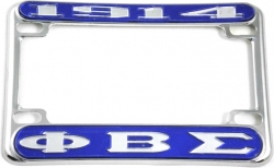 View Buying Options For The Phi Beta Sigma 1914 Motorcycle License Plate Frame