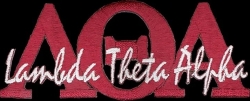 View Buying Options For The Lambda Theta Alpha Signature Iron-On Patch