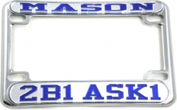 View Buying Options For The Mason 2B1 ASK1 Motorcycle License Plate Frame