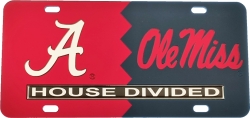 View Buying Options For The Alabama + Mississippi House Divided Split License Plate Tag