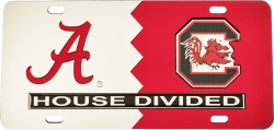 View Buying Options For The Alabama + South Carolina House Divided Split License Plate Tag