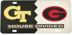 View Buying Options For The Georgia Tech + Georgia House Divided Split License Plate Tag