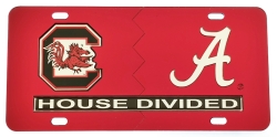 View Buying Options For The South Carolina + Alabama House Divided Split License Plate Tag