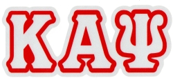 View Buying Options For The Kappa Alpha Psi Reflective Decal Letters Sticker [Pre-Pack]