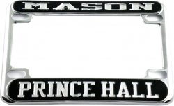 View Buying Options For The Mason Prince Hall Motorcycle License Plate Frame