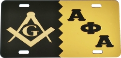 View Buying Options For The Mason + Alpha Phi Alpha Split Mirror License Plate