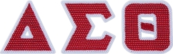 View Buying Options For The Delta Sigma Theta Sequin Letters Iron-On Patch Set