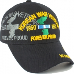 View Buying Options For The Korean War Veteran Forever Proud Map Shadow Mens Cap