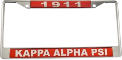 View Buying Options For The Kappa Alpha Psi Domed Founder License Plate Frame
