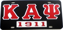 View Buying Options For The Kappa Alpha Psi 1911 Mirror Insert Tag License Plate