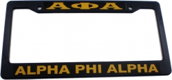 View Buying Options For The Alpha Phi Alpha Text Decal Plastic License Plate Frame