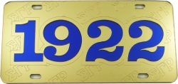 View Buying Options For The Sigma Gamma Rho 1922 Founder Satin Background Tag License Plate