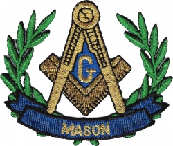 View Buying Options For The Mason Wreath Iron-On Patch