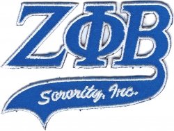 View Buying Options For The Zeta Phi Beta Tail Tackle Twill Iron-On Patch