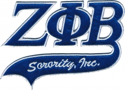 View Product Detials For The Zeta Phi Beta Tail Tackle Twill Iron-On Patch