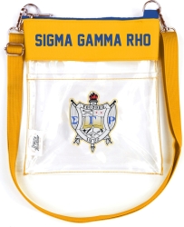 View Buying Options For The Big Boy Sigma Gamma Rho Divine 9 S141 Clear Cross Bag
