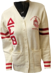 View Buying Options For The Buffalo Dallas Delta Sigma Theta Chenille Varsity Cardigan