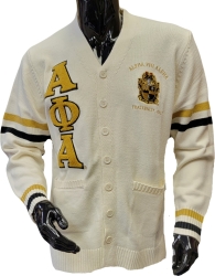 View Buying Options For The Buffalo Dallas Alpha Phi Alpha Chenille Varsity Cardigan