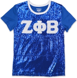 View Buying Options For The Big Boy Zeta Phi Beta Divine 9 S4 Sequins Tee