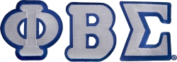 View Buying Options For The Phi Beta Sigma Large Letter Iron-On Patch Set