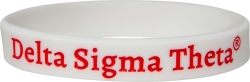 View Buying Options For The Delta Sigma Theta Solid Silicone Wristband [Pre-Pack]