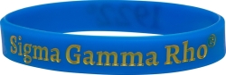 View Buying Options For The Sigma Gamma Rho Solid Silicone Wristband [Pre-Pack]