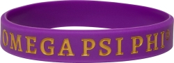 View Buying Options For The Omega Psi Phi Solid Silicone Wristband [Pre-Pack]